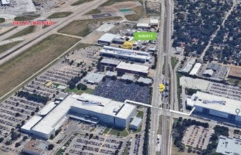 2734 Burbank St, Dallas, TX - AERIAL  map view