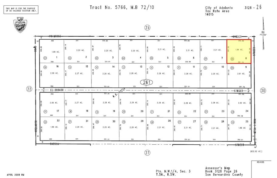 Primrose Rd, Adelanto, CA for sale - Building Photo - Image 2 of 2