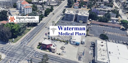 2150 N Waterman Ave, San Bernardino, CA - aerial  map view