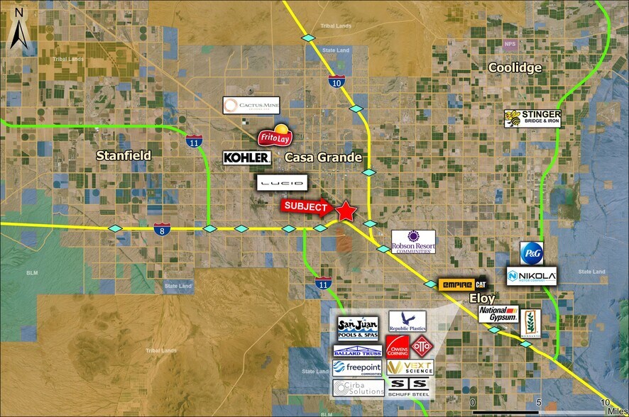 N of NWC I-8 and I-10, Casa Grande, AZ for sale - Building Photo - Image 3 of 4