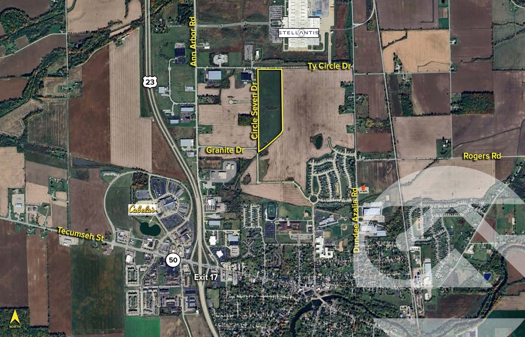 Circle Seven, Ty Cir, Dundee, MI for sale Building Photo- Image 1 of 2