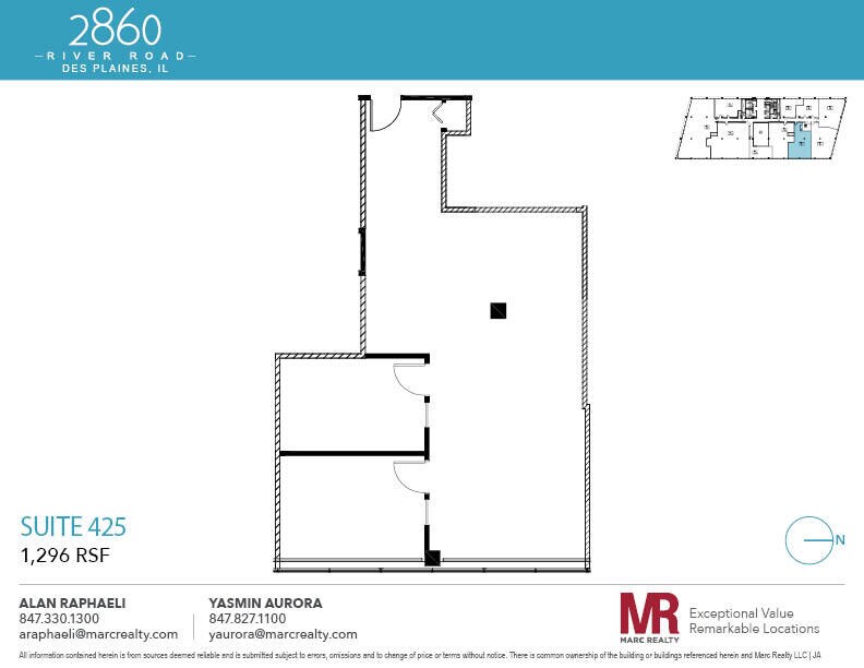 2860 S River Rd, Des Plaines, IL for lease Floor Plan- Image 1 of 4