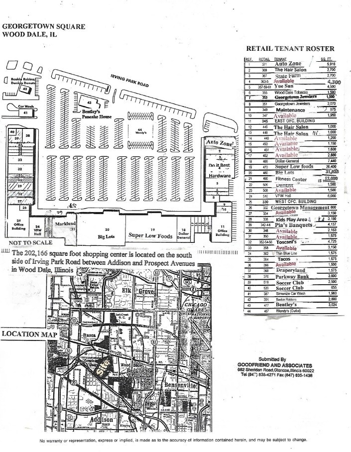 330-518 Georgetown Sq, Wood Dale, IL for lease Floor Plan- Image 1 of 1