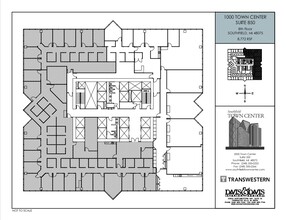 1000-4000 Town Center, Southfield, MI for lease Floor Plan- Image 2 of 2