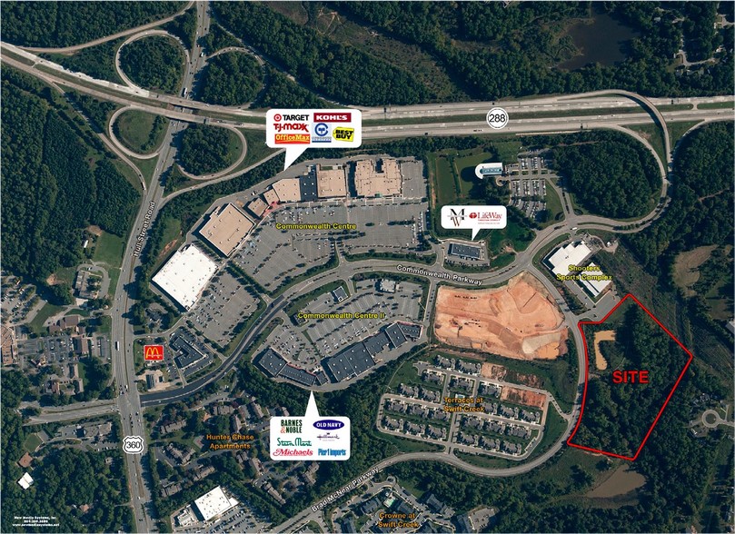 Rt 288 & Hull St, Chesterfield, VA for sale - Primary Photo - Image 1 of 1