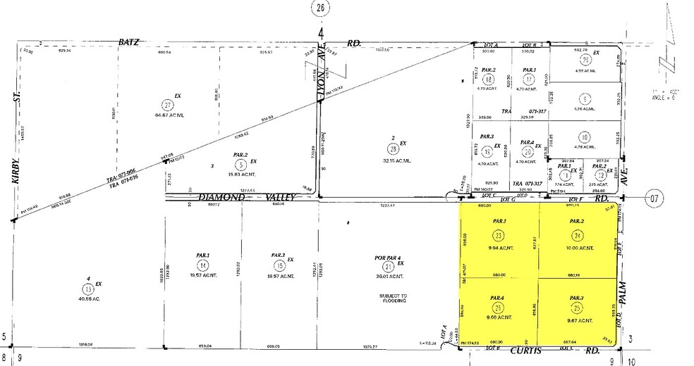 38855 Diamond Valley Rd, Hemet, CA for sale - Plat Map - Image 2 of 2