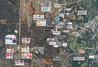 3330 Oak Lake Blvd, Charlotte, NC - aerial  map view