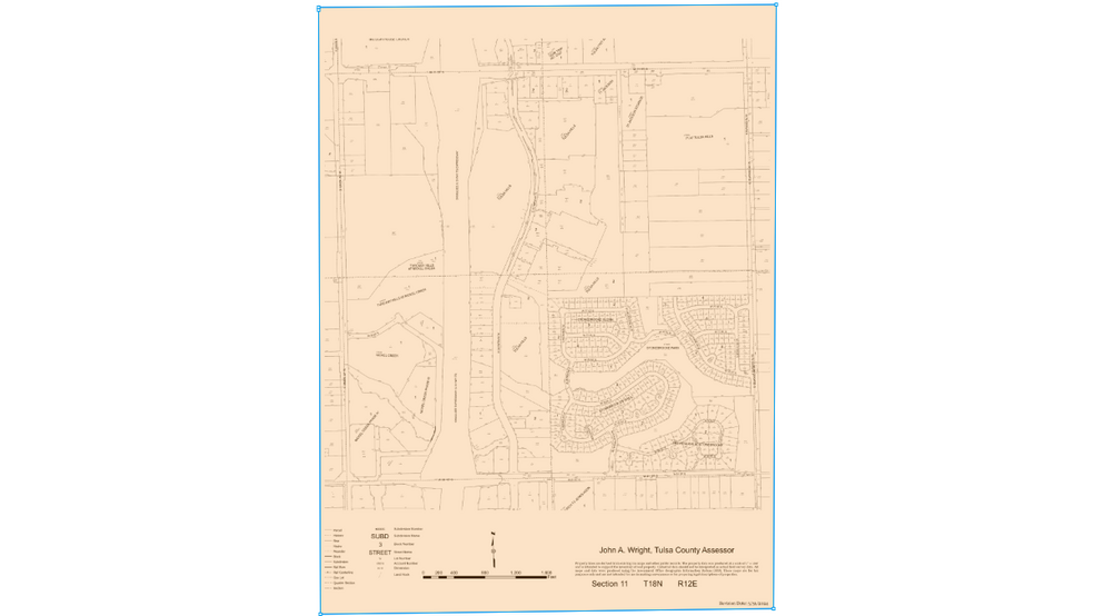 706 W 71st St, Tulsa, OK for sale - Plat Map - Image 2 of 2