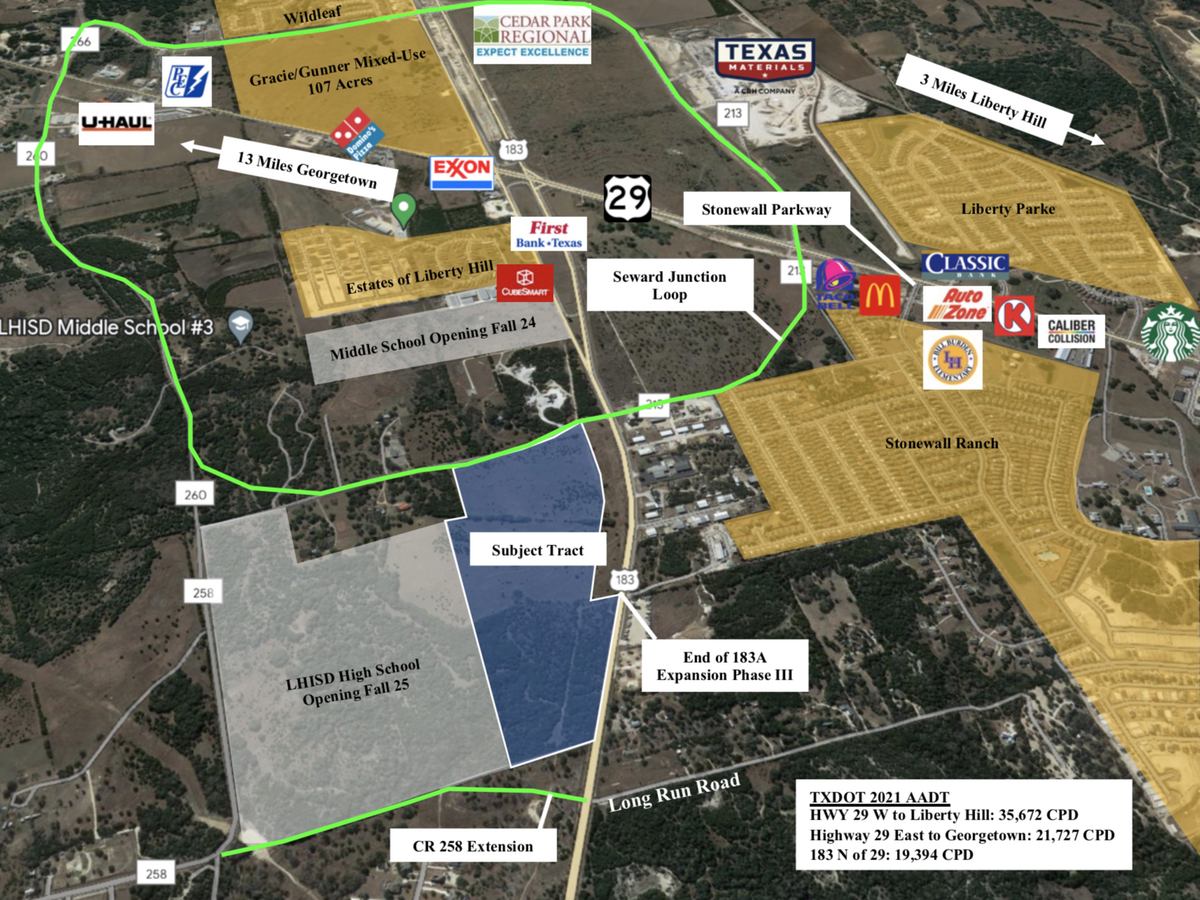 Hwy 183 & CR 258, Liberty Hill, TX 78642 - Liberty Hill Mixed-Use Land ...