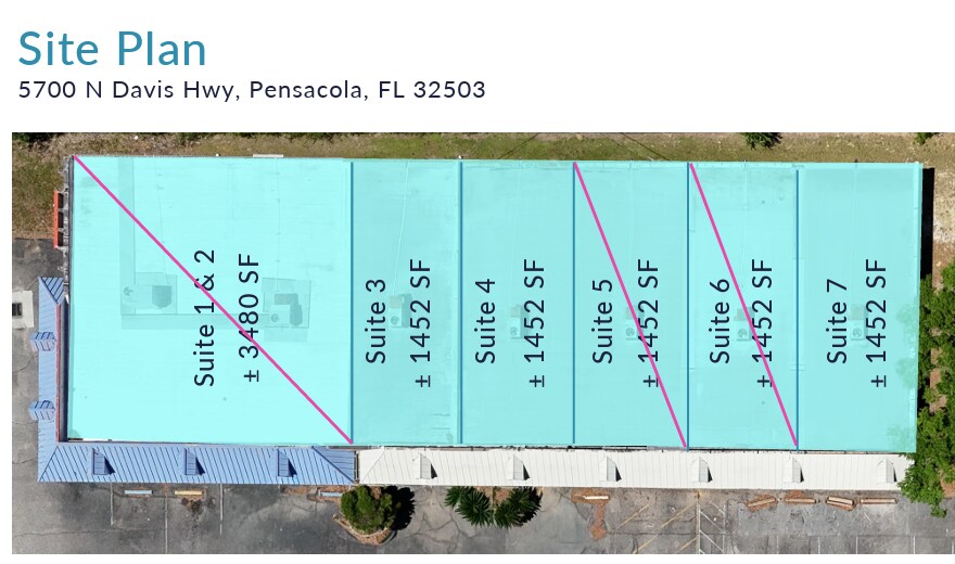 5700 N Davis Hwy, Pensacola, FL for lease Site Plan- Image 1 of 1