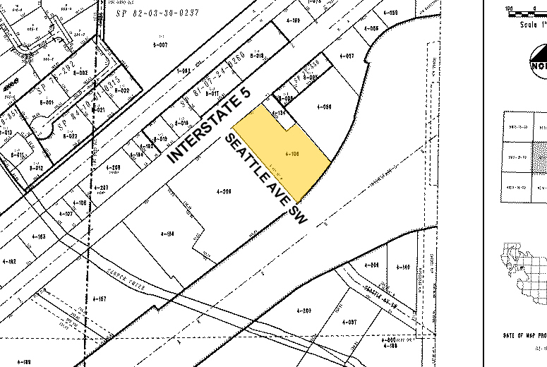 12117 Pacific Hwy SW, Lakewood, WA for lease - Plat Map - Image 3 of 3