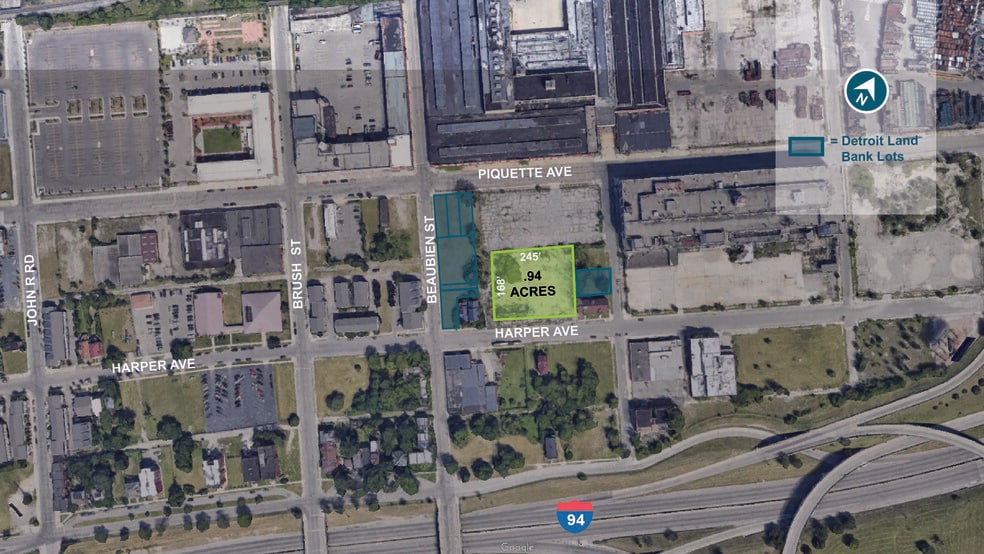 547 Harper Ave, Detroit, MI for sale - Aerial - Image 3 of 4