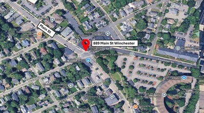 881-889 Main St, Winchester, MA - AERIAL map view