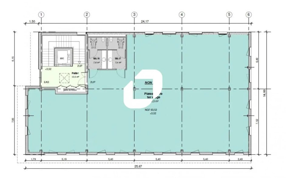 Office in Treillières for sale - Floor Plan - Image 3 of 6