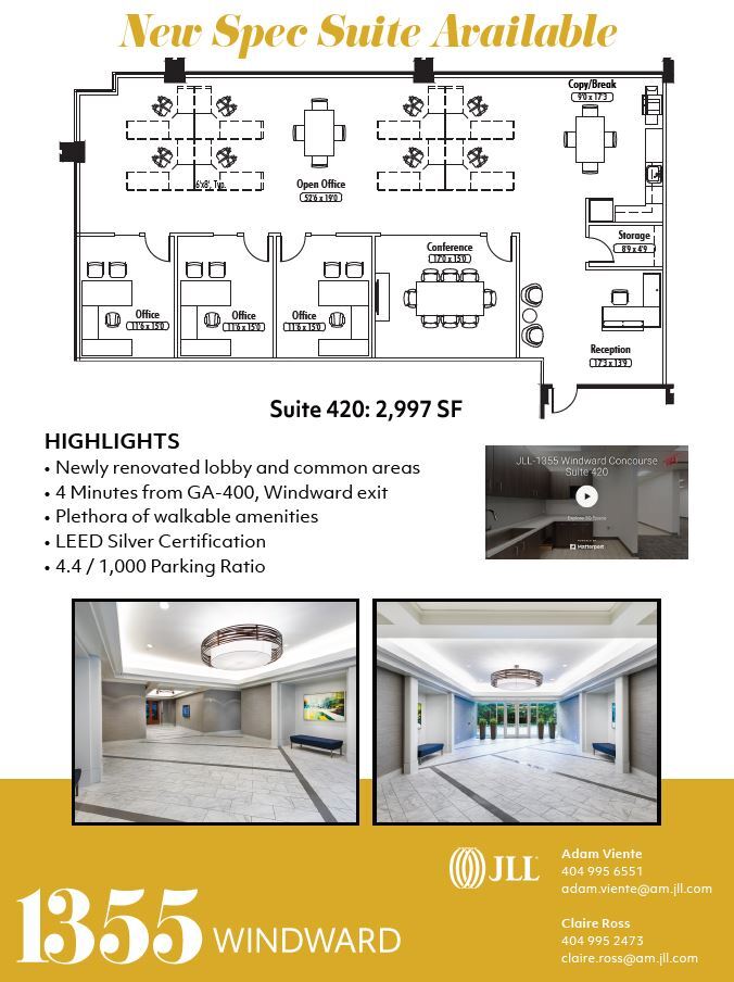1355 Windward Concourse, Alpharetta, GA for lease Floor Plan- Image 1 of 1