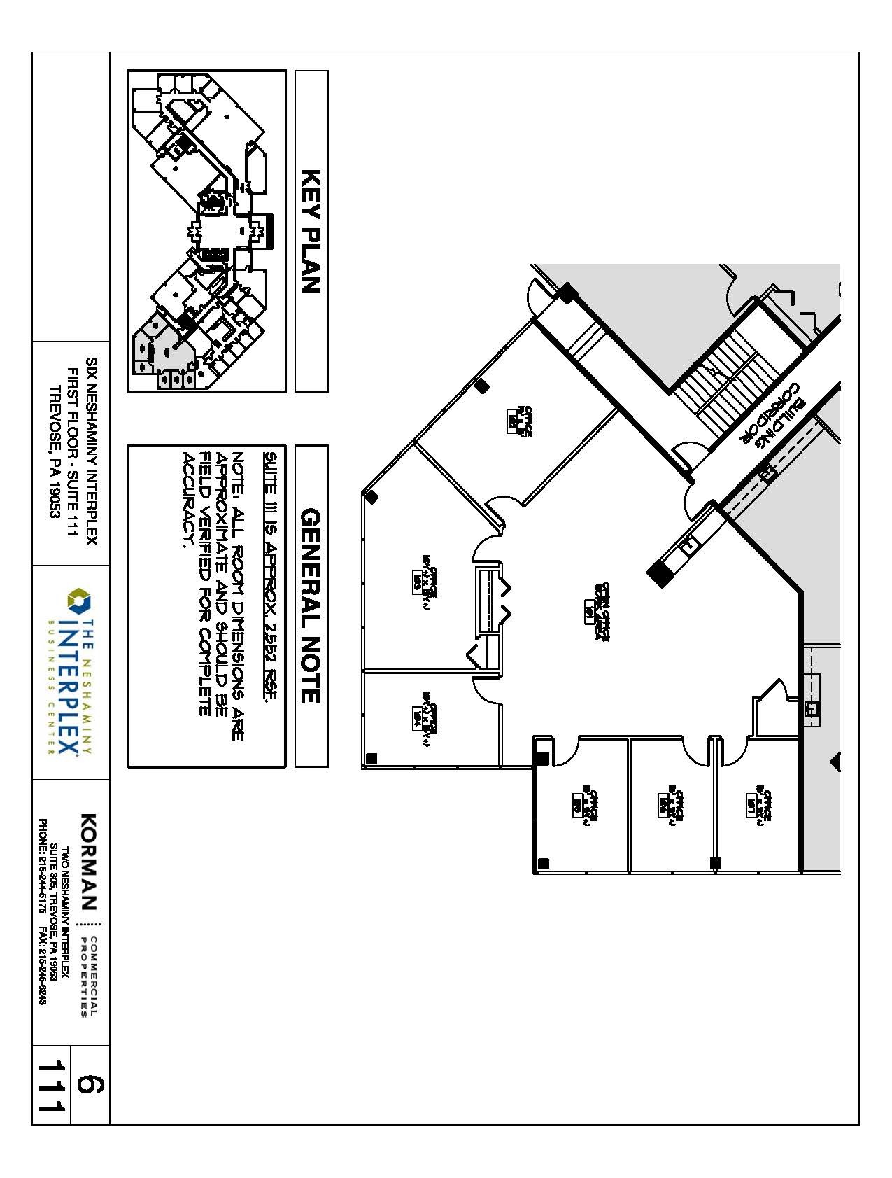 6 Neshaminy Interplex, Trevose, PA for lease Floor Plan- Image 1 of 1