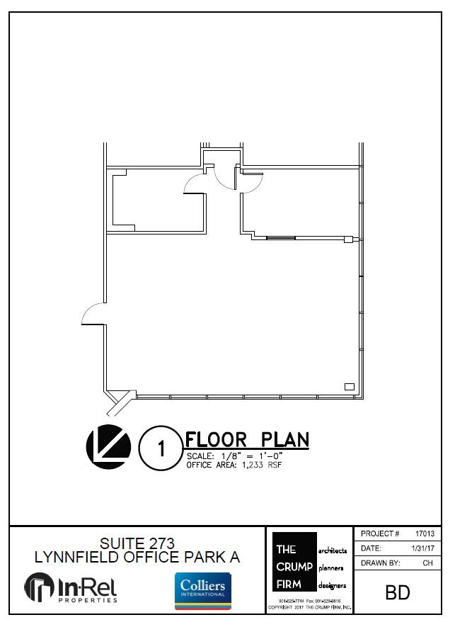 1355 Lynnfield Rd, Memphis, TN for lease Floor Plan- Image 1 of 2