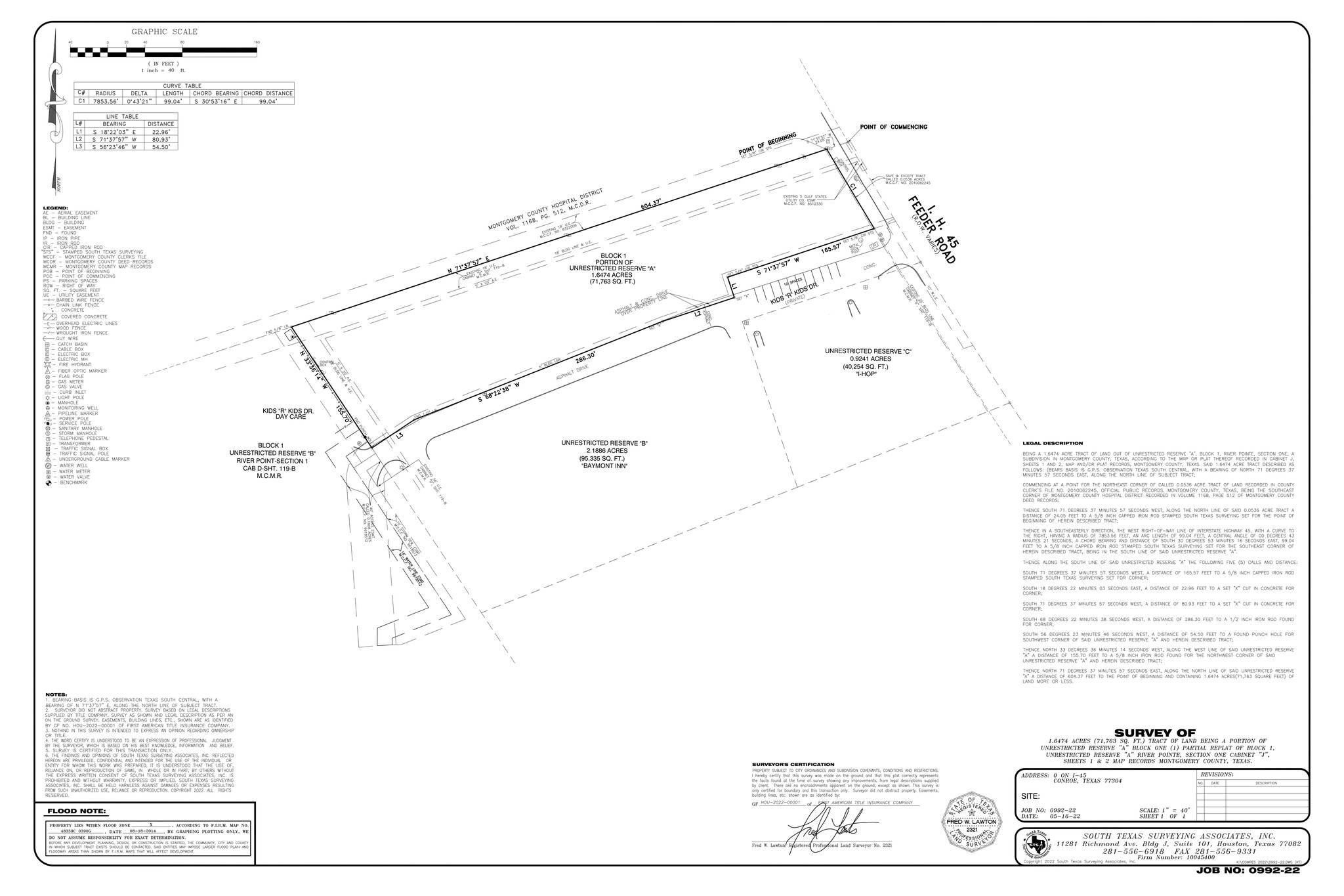 1504 Interstate 45, Conroe, TX for sale Site Plan- Image 1 of 1