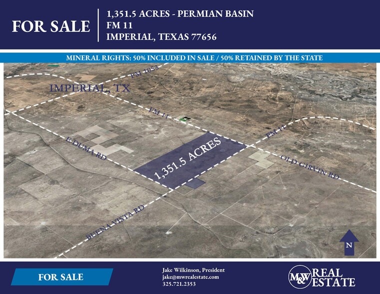 FM 11, Imperial, TX for sale - Aerial - Image 1 of 1