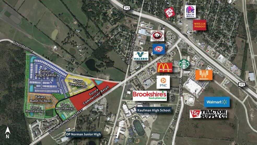 S Washington St, Kaufman, TX 75142