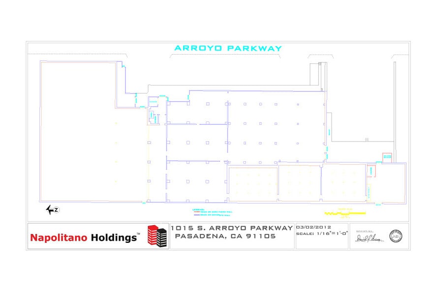 1015 S Arroyo Pky, Pasadena, CA for lease - Floor Plan - Image 2 of 11