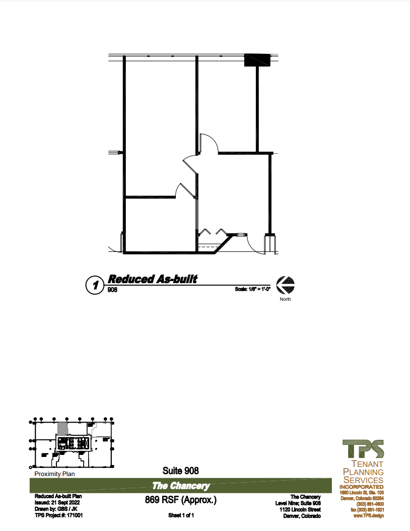 1120 Lincoln St, Denver, CO for lease Floor Plan- Image 1 of 1