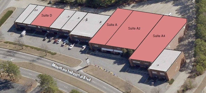 2725 Mountain Industrial Blvd, Tucker, GA for lease - Aerial - Image 3 of 15