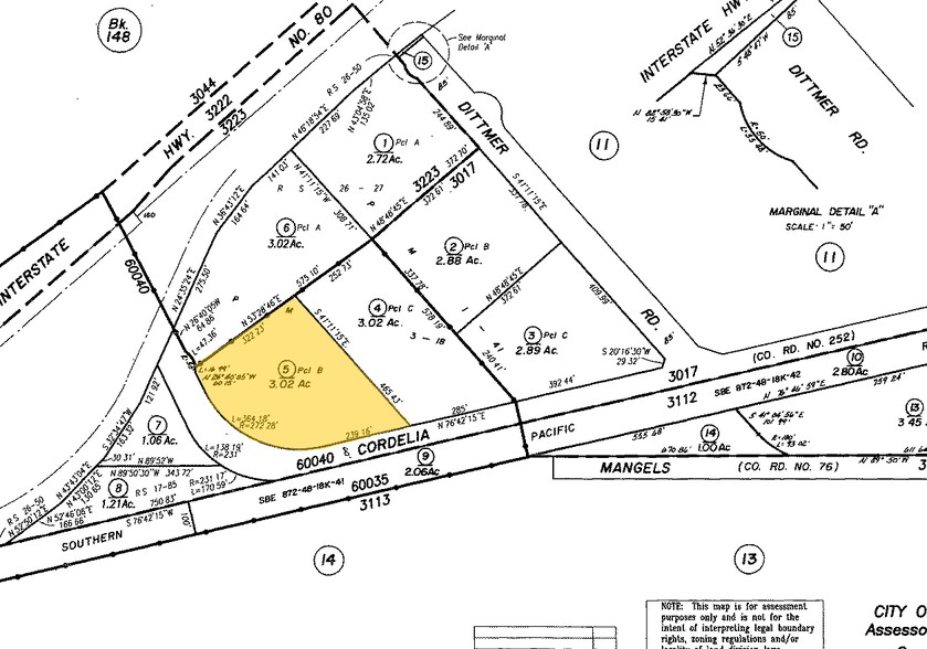 9310-9324 W Cordelia Rd, Fairfield, CA for lease - Plat Map - Image 3 of 3