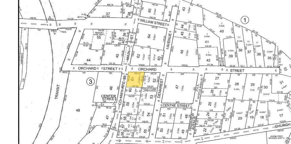 192-200 Main St, Nanuet, NY for lease - Plat Map - Image 3 of 3