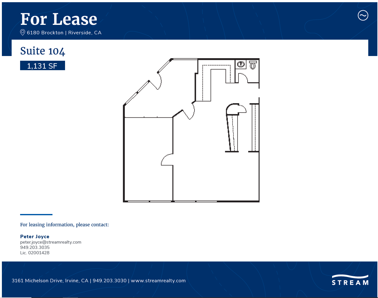 6180 Brockton Ave, Riverside, CA for lease Floor Plan- Image 1 of 1