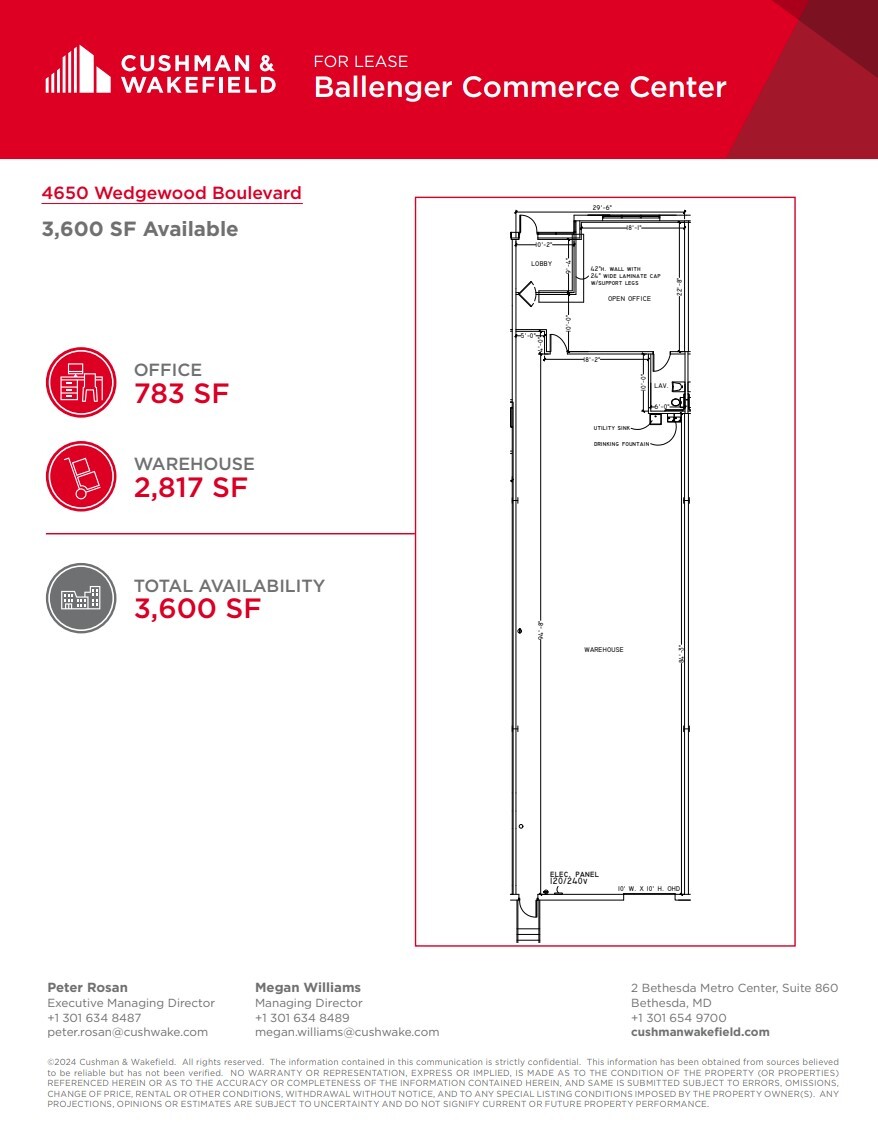 4650 Wedgewood Blvd, Frederick, MD for lease Floor Plan- Image 1 of 1