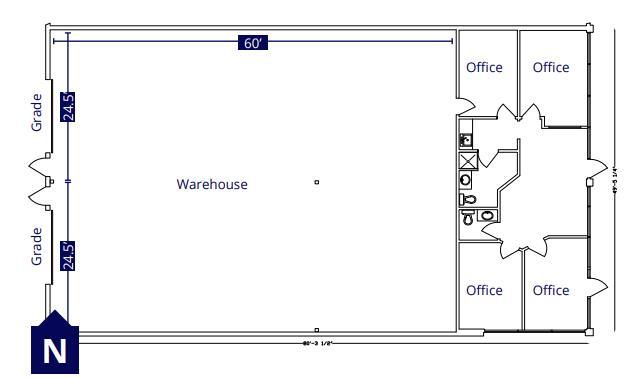 3424-3440 78 Ave NW, Edmonton, AB for lease Floor Plan- Image 1 of 1