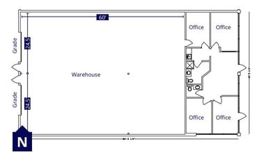 3424-3440 78 Ave NW, Edmonton, AB for lease Floor Plan- Image 1 of 1