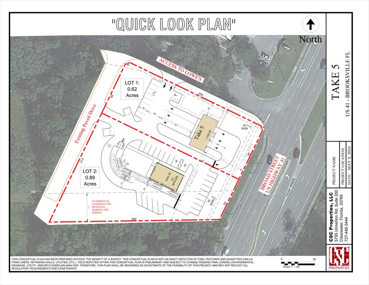 7117 Broad St, Brooksville, FL for lease - Site Plan - Image 2 of 3