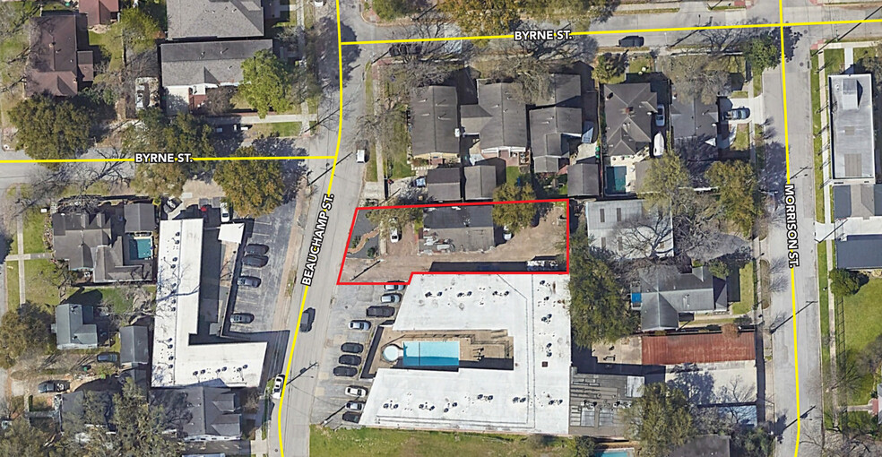 2812 Beauchamp St, Houston, TX for lease - Aerial - Image 1 of 2