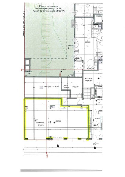 81 Avenue Descartes, Le Blanc-Mesnil for lease - Floor Plan - Image 3 of 4