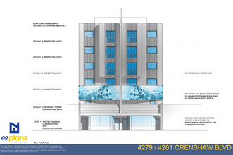 4279-4281 Crenshaw Blvd, Los Angeles, CA - aerial  map view