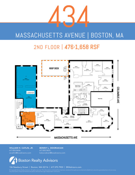 434-440 Massachusetts Ave, Boston, MA for lease - Floor Plan - Image 3 of 6