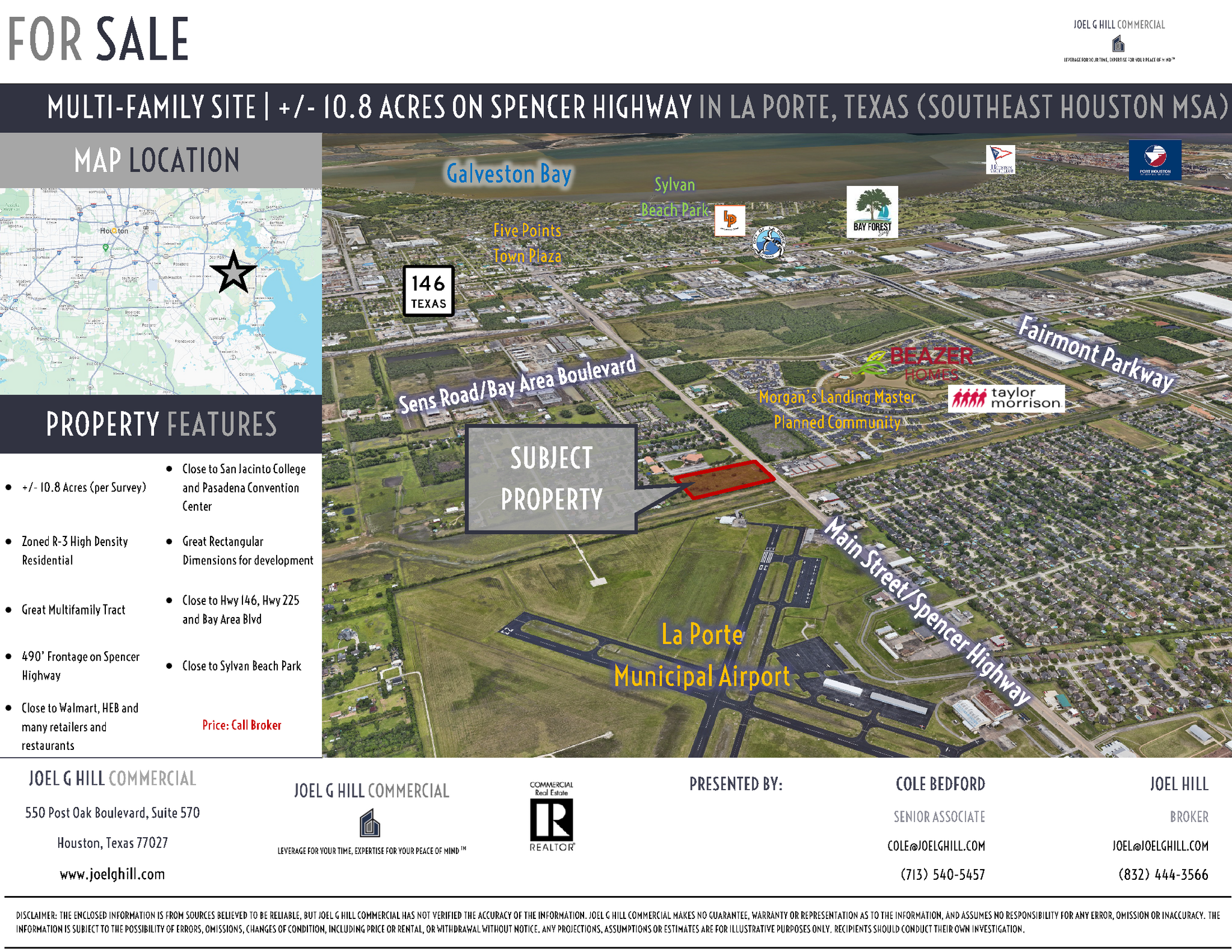 Spencer Hwy, La Porte, TX for sale Aerial- Image 1 of 13