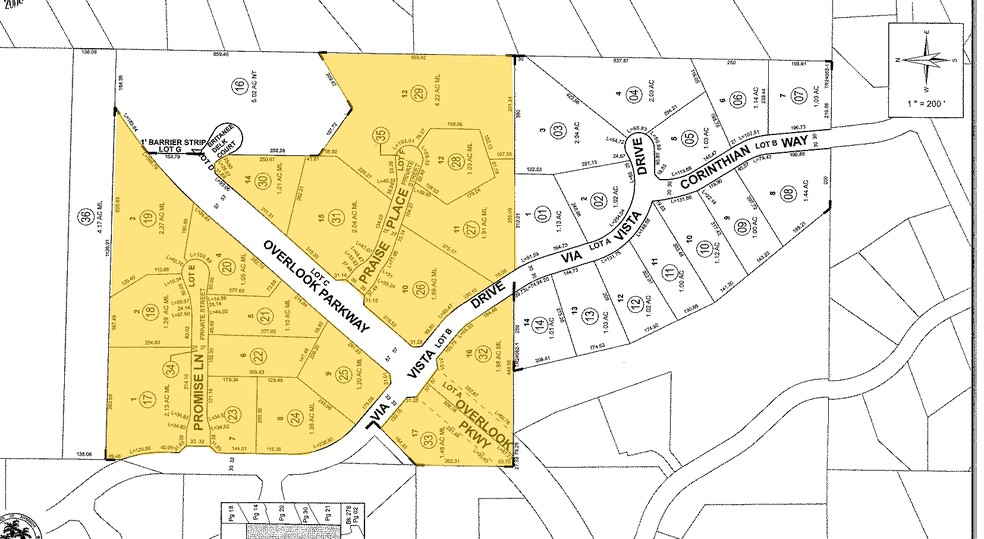 Overlook Pky & Via Vista Dr, Riverside, CA for sale - Plat Map - Image 3 of 10