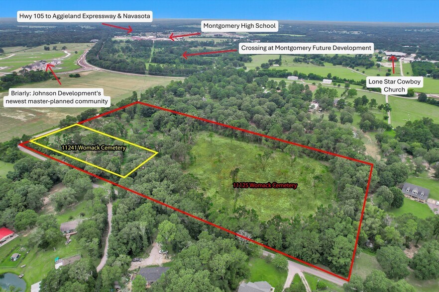 3 Acres Womack Cemetery rd, Montgomery, TX for sale - Aerial - Image 2 of 10