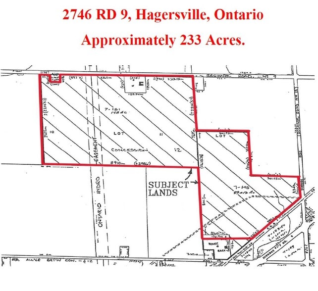 2746 Regional Rd 9, Hagersville, ON for sale - Site Plan - Image 1 of 1