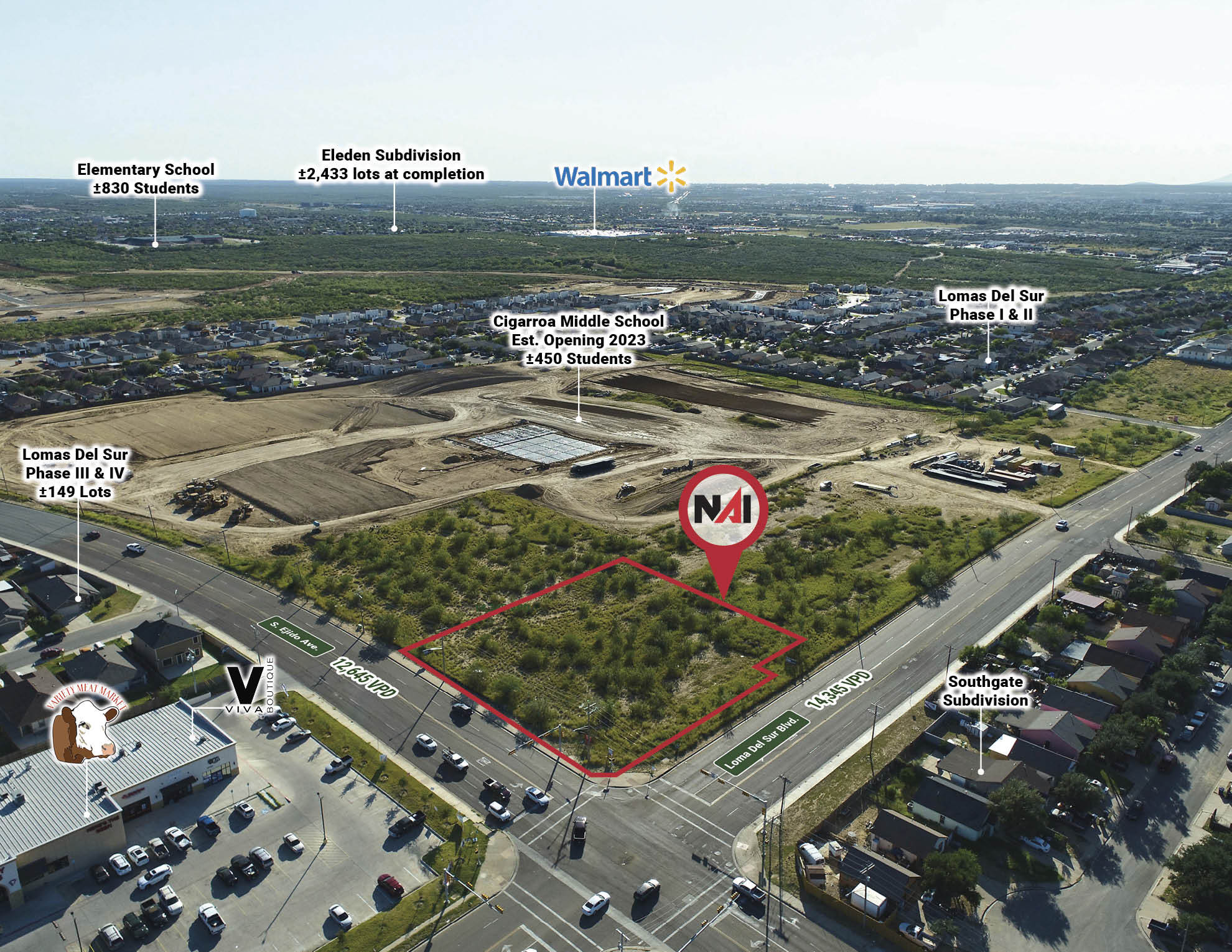 3219 Lomas Del Sur, Laredo, TX for sale Aerial- Image 1 of 1