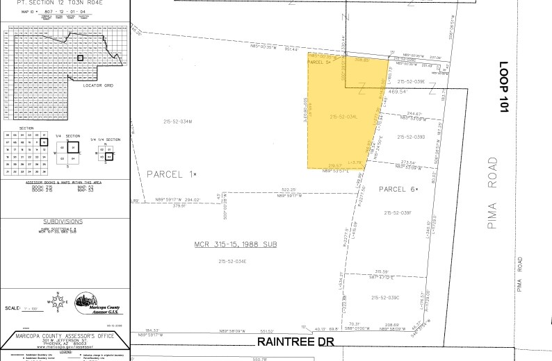 8698 E Raintree Dr, Scottsdale, AZ for lease - Plat Map - Image 2 of 25