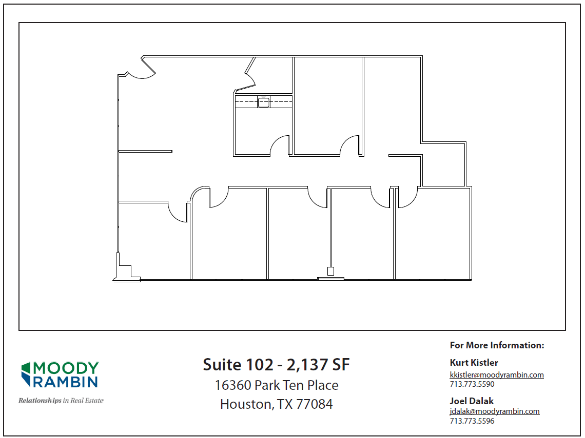 16360 Park Ten Place Dr, Houston, TX for lease Floor Plan- Image 1 of 1