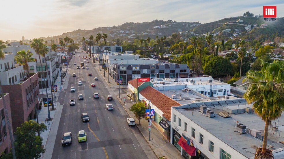 7507-7533 W Sunset Blvd, Los Angeles, CA for lease - Aerial - Image 3 of 10