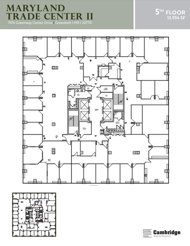 7500 Greenway Center Dr, Greenbelt, MD for lease Floor Plan- Image 1 of 1