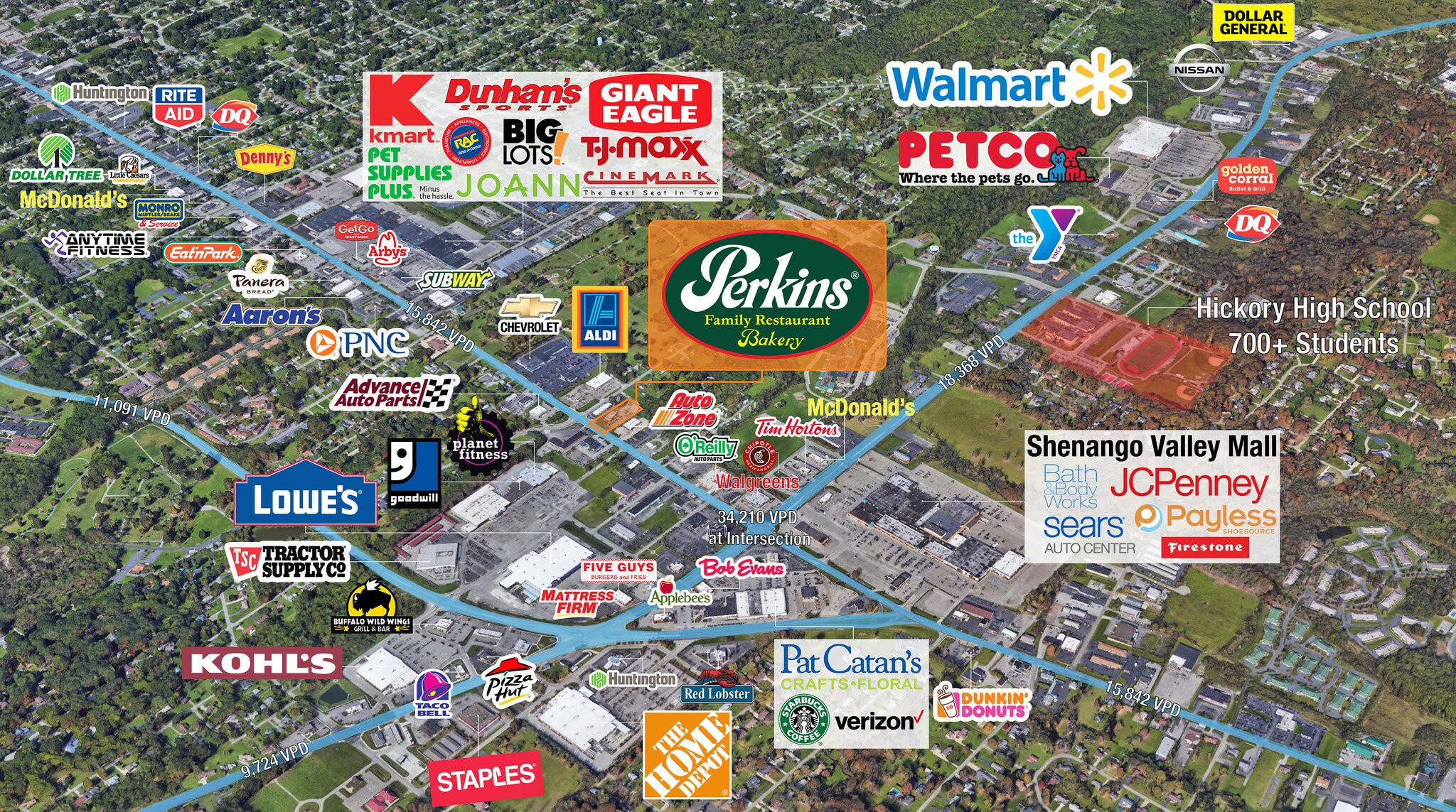 2945 E State St, Hermitage, PA, 16148 Retail Space For Lease