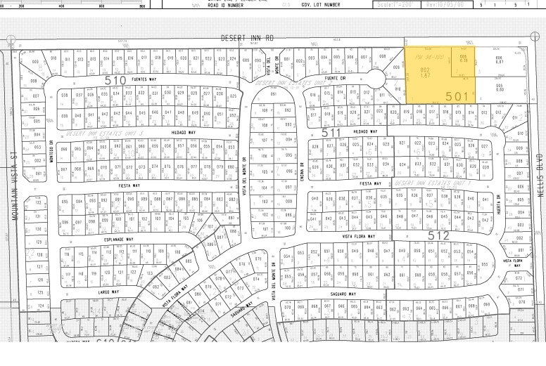 4915 E Desert Inn Rd, Las Vegas, NV for sale - Plat Map - Image 3 of 3