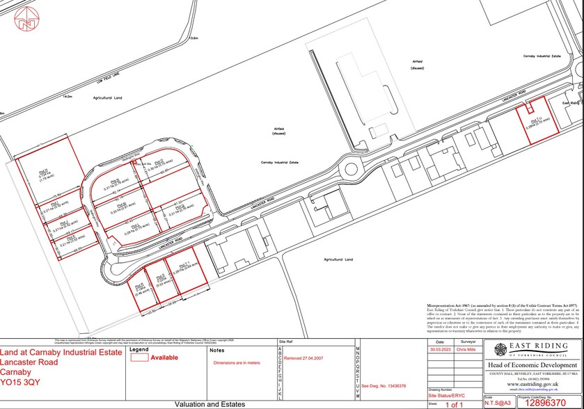 Lancaster Rd, Bridlington for sale - Site Plan - Image 2 of 2